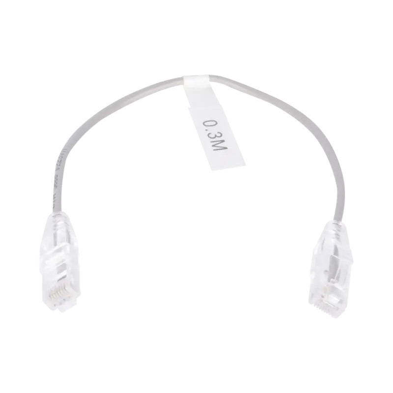 Cable de Parcheo Slim UTP Cat6 - 30 cm Gris D Cable de Parcheo Slim UTP Cat6 - 30 cm Gris D