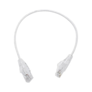 Cable de Parcheo Slim UTP Cat6 - 30 cm Blanco