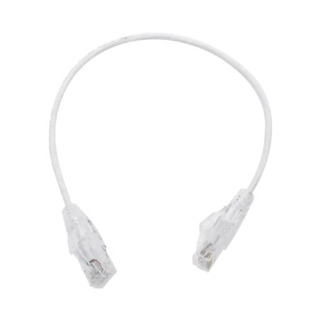Cable de Parcheo Slim UTP Cat6 - 30 cm Blanco