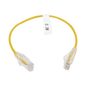 Cable de Parcheo Slim UTP Cat6 - 30 cm Amaril