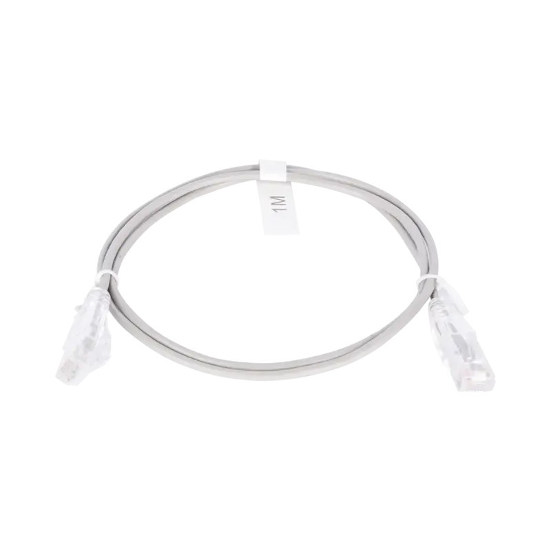 Cable de Parcheo Slim UTP Cat6 - 1 metro, Gri Cable de Parcheo Slim UTP Cat6 - 1 metro, Gri