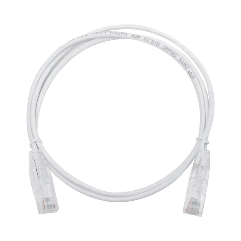 Cable de Parcheo Slim UTP Cat6 - 1 metro, Bla Cable de Parcheo Slim UTP Cat6 - 1 metro, Bla