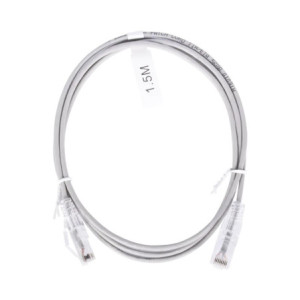 Cable de Parcheo Slim UTP Cat6 - 15 m Gris Di