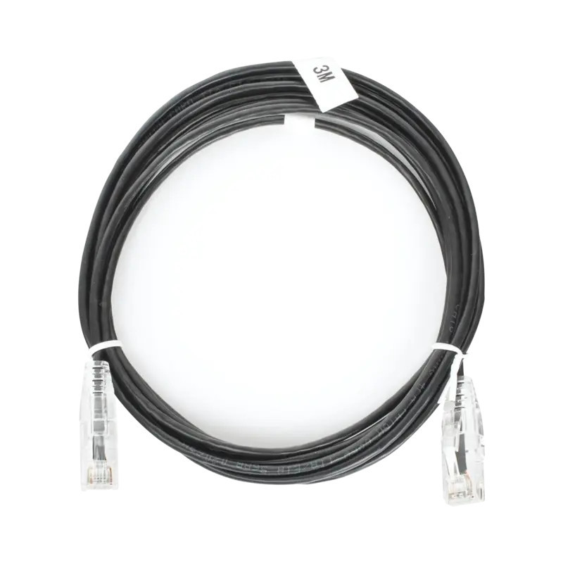 Cable de Parcheo Slim UTP Cat6 - 3 m Negro Di Cable de Parcheo Slim UTP Cat6 - 3 m Negro Di