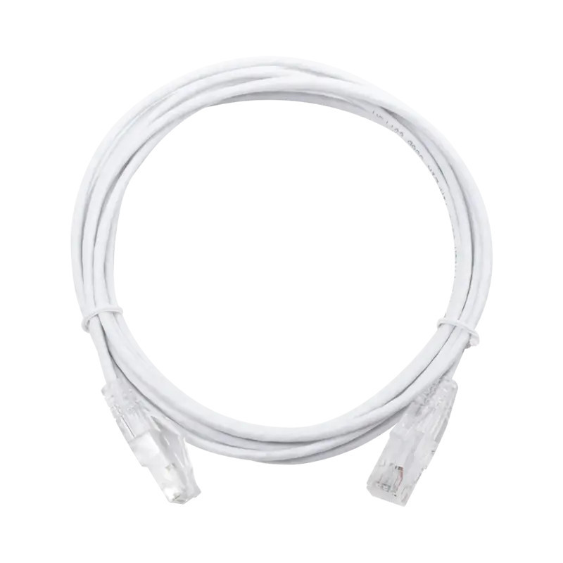 Cable de Parcheo Slim UTP Cat6 - 3 m Blanco D Cable de Parcheo Slim UTP Cat6 - 3 m Blanco D