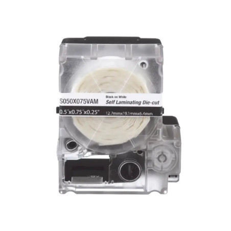 Casete de 200 Etiquetas Autolaminadas de 12.7 x 31