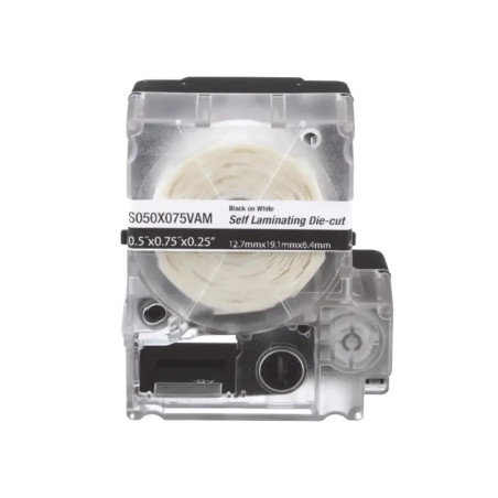 Casete de 200 Etiquetas Autolaminadas de 25.4 x 38