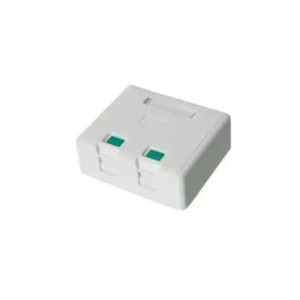 Caja de pared con 2 puertos Keystone, no incl