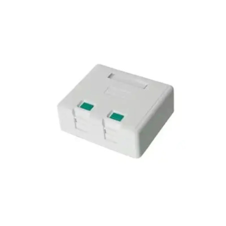 Caja de pared con 2 puertos Keystone, no incl