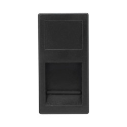 Medio Módulo Color Grafito con 1 Espacio para Jack