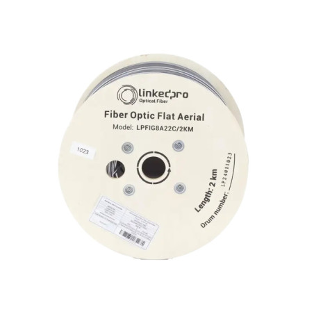 Carrete de 2 km de Fibra Óptica Aérea Mini Fi