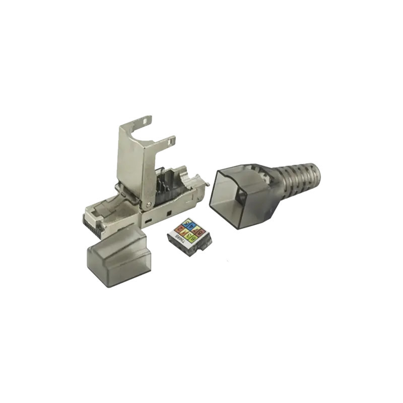 Plug RJ45 Blindado Categoría 6A -Sin herramie Plug RJ45 Blindado Categoría 6A -Sin herramie