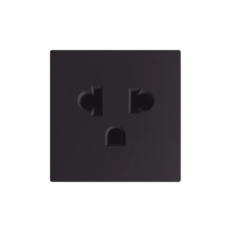 Módulo Color Grafito para Tomacorriente Euroameric Módulo Color Grafito para Tomacorriente Euroameric