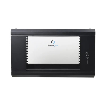 Gabinete de Pared de 6U con Puerta de Cristal Temp