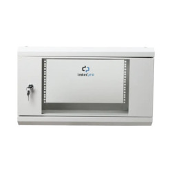 Gabinete de Pared de 6U con Puerta de Cristal Temp
