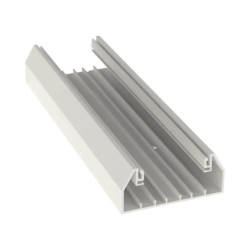 Base para canaleta T-70, de PVC rígido, con orific