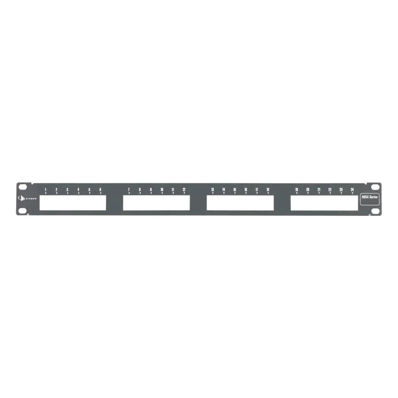 Patch Panel MAX Modular vacío, de 24 Puertos,