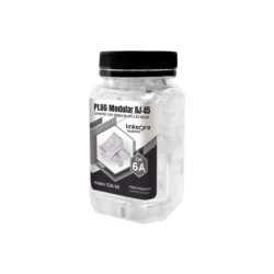 Bote con 100 Piezas de Plug Modular RJ45 Cat6A cha