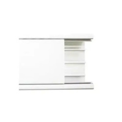 Canaleta con tapa en color blanco de PVC auto exti
