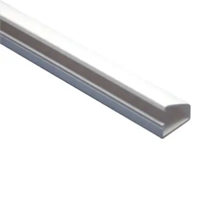 Canaleta blanca tipo bisagra de PVC auto extinguib