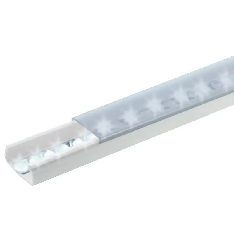 Difusor para tira LED con tapa transparente de PVC