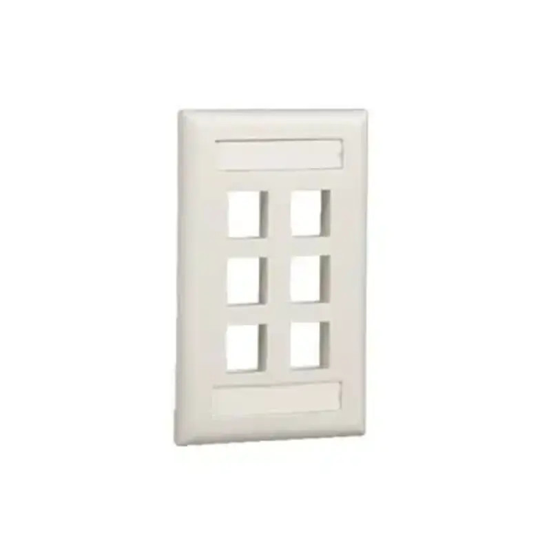 Placa de Pared Vertical, Salida Para 6 Puerto Placa de Pared Vertical, Salida Para 6 Puerto
