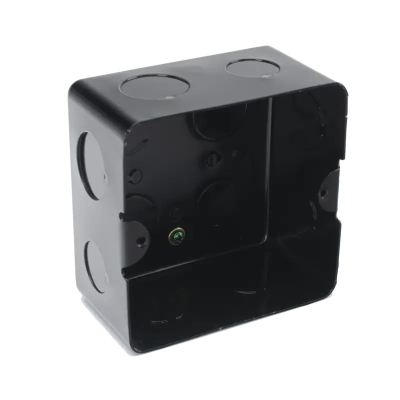 Caja de registro de acero galvanizado, 10x10 cm, C Caja de registro de acero galvanizado, 10x10 cm, C