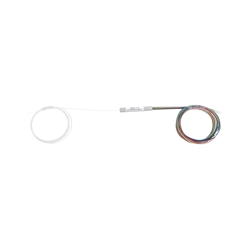 Splitter Divisor Óptico tipo PLC, de 1x8, par