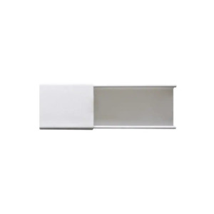 Canaleta blanca sin división, de PVC auto ext