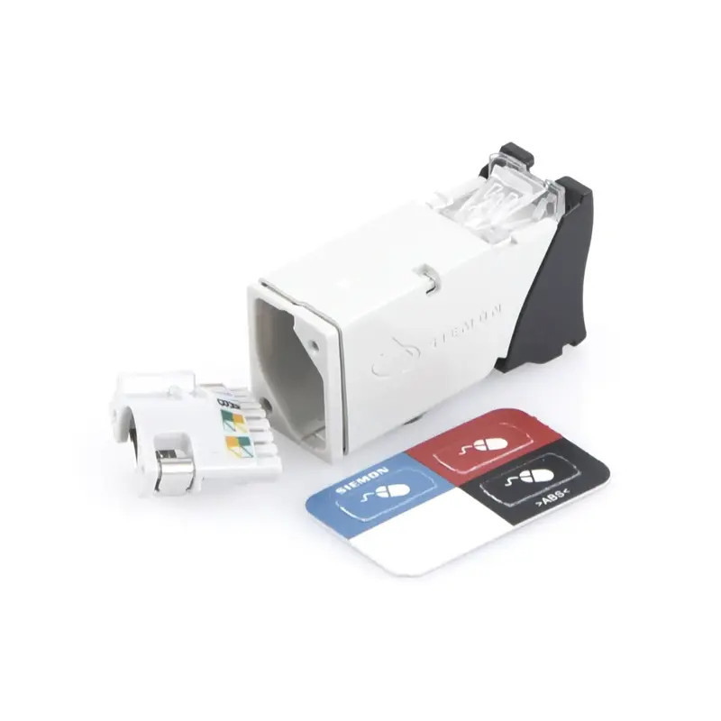 Jack Z-MAX Cat6A, Blindado, Montaje híbrido en Pla Jack Z-MAX Cat6A, Blindado, Montaje híbrido en Pla