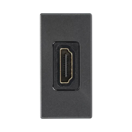 Módulo HDMI Hembra - Hembra Color Grafito - K