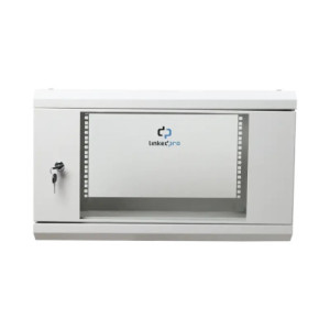 Gabinete de Pared de 6U con Puerta de Cristal