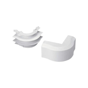 Esquinero exterior, para uso con canaleta T45