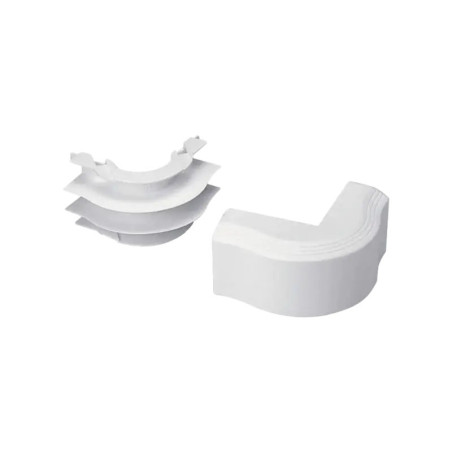 Esquinero exterior, para uso con canaleta T45