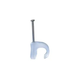 Grapa para cable redondo de 3mm color transpa