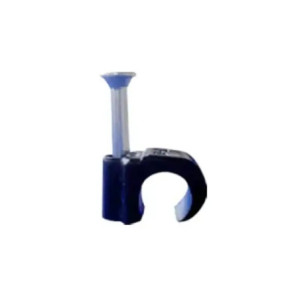 Grapa reforzada para cable redondo de 7mm con