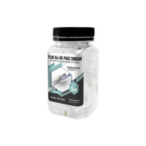 Bote con 100 Plugs Pass through RJ45 Cat5e BL