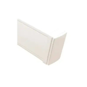 Tapa final en color blanco de PVC auto exting