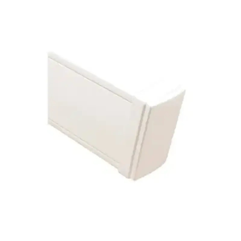 Tapa final en color blanco de PVC auto exting Tapa final en color blanco de PVC auto exting