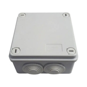 Caja tipo estanca IP55, con 6 entradas, tapa