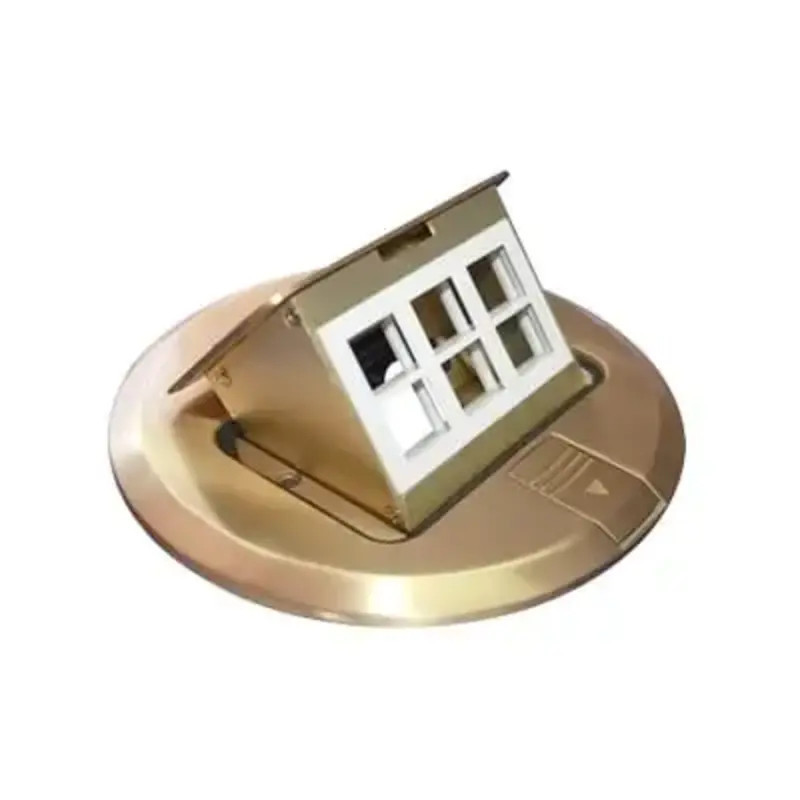 Mini caja de piso redonda para datos o conect Mini caja de piso redonda para datos o conect