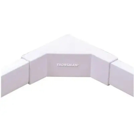 Esquinero interior blanco de PVC auto extingu