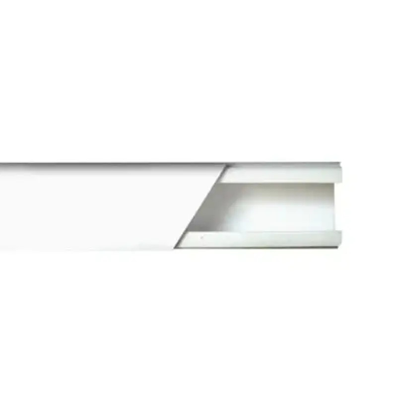 Canaleta color blanco de PVC auto extinguible Canaleta color blanco de PVC auto extinguible