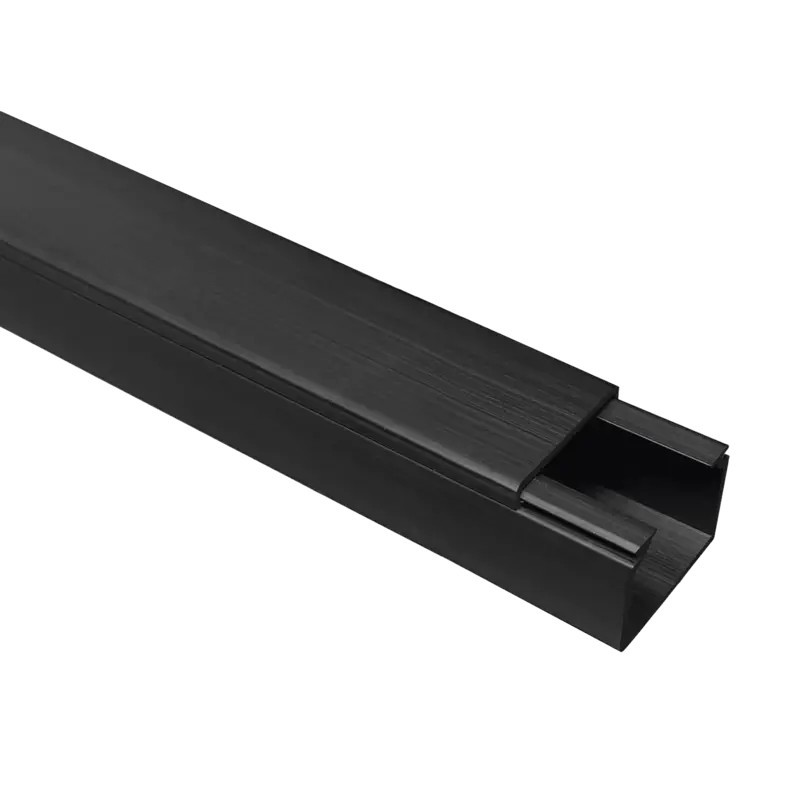 Canaleta TMK 1720 Color Negro con Cinta Adehs Canaleta TMK 1720 Color Negro con Cinta Adehs