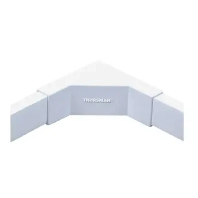 Esquinero interior color blanco de PVC auto e Esquinero interior color blanco de PVC auto e