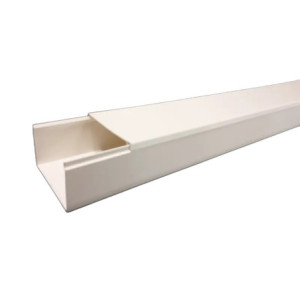 Canaleta TMK-4577 en PVC Blanco Autoextinguib