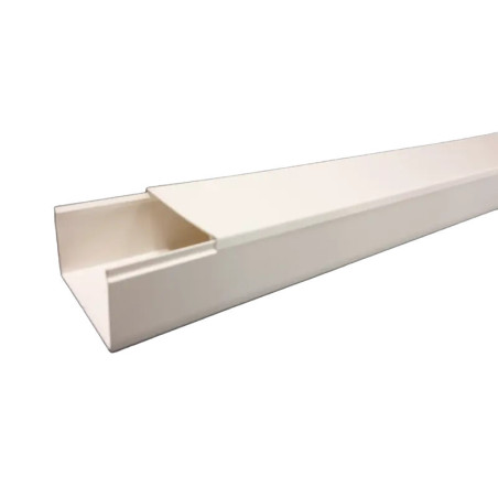 Canaleta TMK-4577 en PVC Blanco Autoextinguib