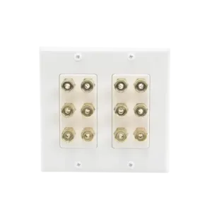 Placa de Pared  Postes de Unión Tipo Banana  Conex Placa de Pared  Postes de Unión Tipo Banana  Conex