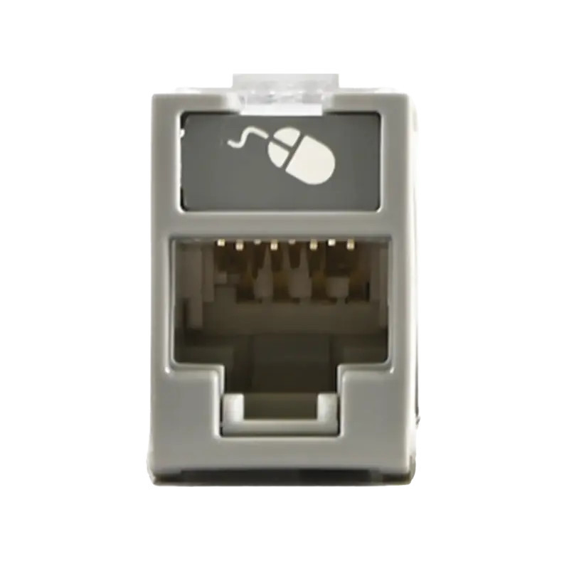Jack UltraMAX Cat6, UTP, Montaje híbrido en P