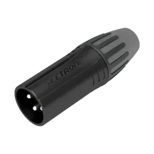 XLR conector de cable macho, carcasa enchapada en XLR conector de cable macho, carcasa enchapada en